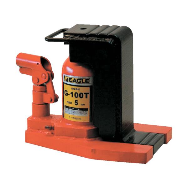 早割手数料安い 送込 株 今野製作所 イーグル 低床 レバー回転 安全弁付爪つきジャッキ 爪能力５ｔ G 100t 1台 代引不可商品 北海道 沖縄送別 人気沸騰ブラドン返品ok