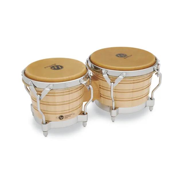 LP エルピー ボンゴ LP201A-2 No Suffix LP Generation II Wood Bongos Traditional Rims Chrome