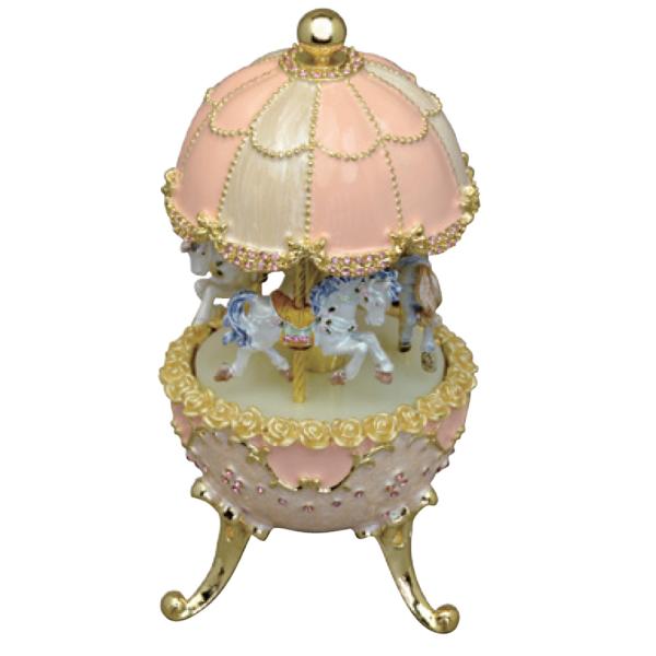 ピューターオルゴール メリーゴーランド ピンク （星に願いを）新品未開封 gandgmusichotline_ya718a