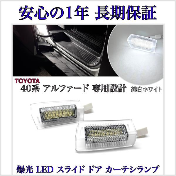 新型 アルファード 40系 専用 設計 AGH40W AGH45W LED スライドドア カーテシランプ ウェルカムライト ルームランプ フットランプ