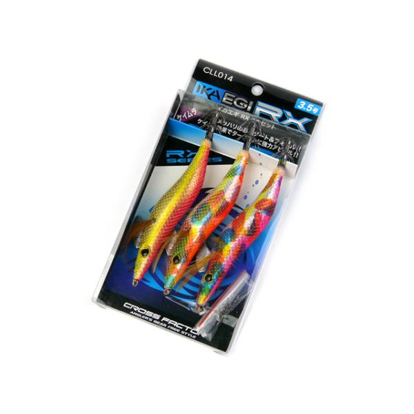 クロスファクター(CROSS FACTOR) イカエギRX3本セット CLL014 3.5号  エギセット エギのセット お得