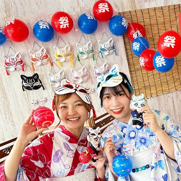 推祭 猫面 大  推し活 推し色 推し 推しごと 推しグッズ 猫面 ねこ 推祭 推し活 お祭り イベント アニメ 装飾 おうち縁日 推し お面