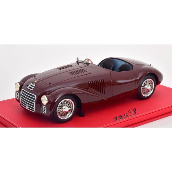1/12 VIP Scale Models Ferrari 125S Roadster 1947 ダークレッド