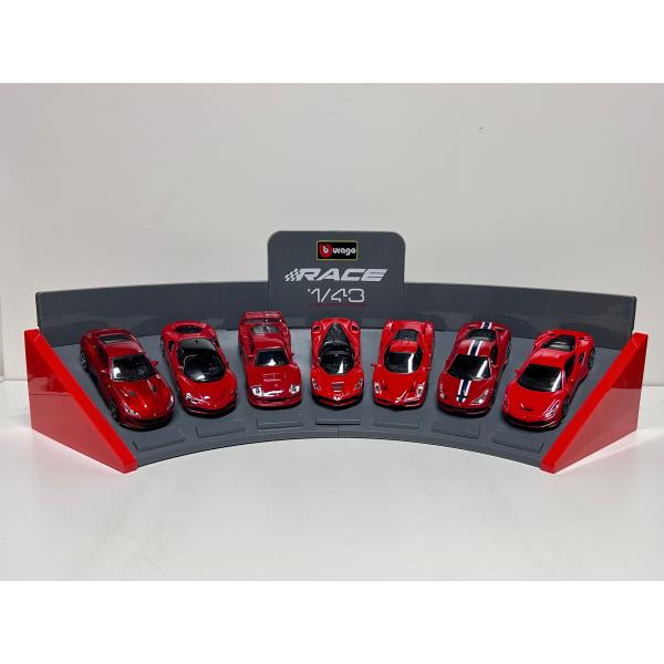 15台セット　burago ミニカー Bburago（ブラーゴ） Burago 1/43 Ferrari 展示7台セット フェラーリ