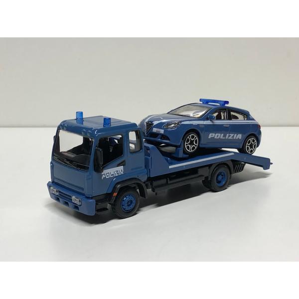 Bburago（ブラーゴ） burago 1/43 Polizia 車両運搬車+ Alfa Romeo