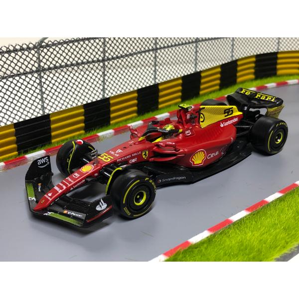 グーフィー　ブラーゴ Bburago Burago signature 1/43 Ferrari F1 75 #55 SAINZ MONZA
