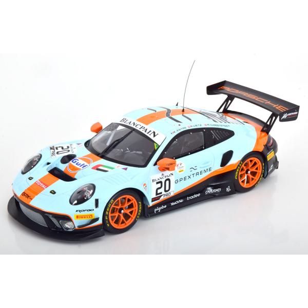 ixo Ixo 1/18 Porsche 911 GT3 R #20 24h Spa 2019 Gulf Christensen