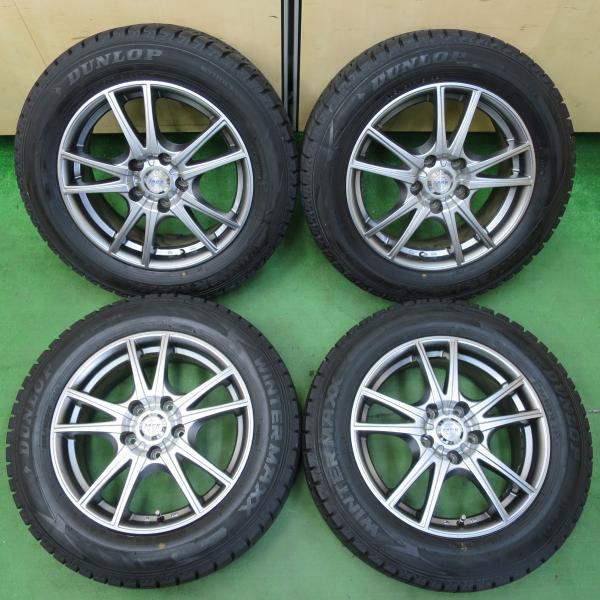 送料無料] バリ溝！21年！9.5分☆スタッドレス 205/60R16 ダンロップ