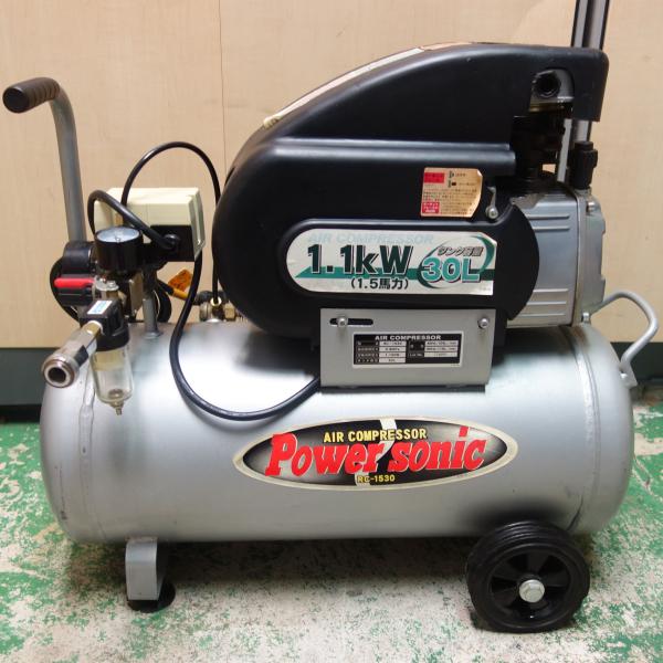 はまのかんちやん Power sonicエアコンプレッサー MD-0310 Power sonic(パワーソニック) オイルレスミニコンプレッサ MD