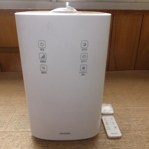 アイリスオーヤマ★上給水 ハイブリッド 加湿器 UHK-500-W ホワイト★白 UHK-500-W 上給水ハイブリッド加湿器 500ml/h 上から給水 1台 アイリス