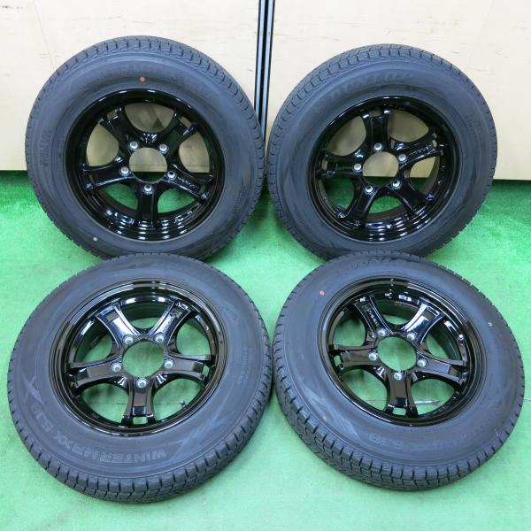 送料無料* バリ溝！キレイ！8.5分☆ジムニー等 KEELER 175/80R16