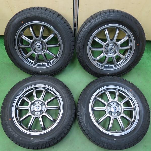 195/65R16 WM02 バリ山セット　1772-② 2本分 送料込み バリ溝！キレイ！9.5分☆スタッドレス 195/65R16 ダンロップ
