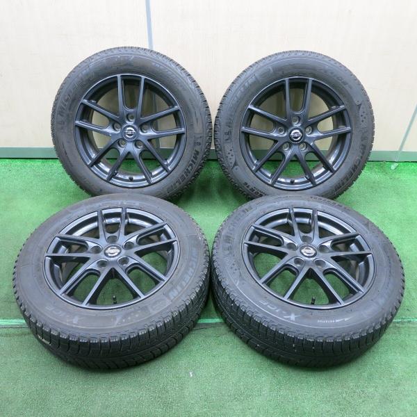 C27 e-POWER スタッドレス 195/60R16 4本 ミシュラン バリ溝 8.5分☆日産 C27 セレナ 純正 OP エスティーロ 195/60R16