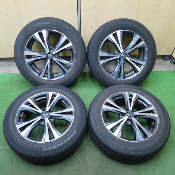 4本価格★日産 T32 エクストレイル 純正 225/60R18 ダンロップ ST30 グラントレック 18インチ PCD114.3/5H★6041001ナノ