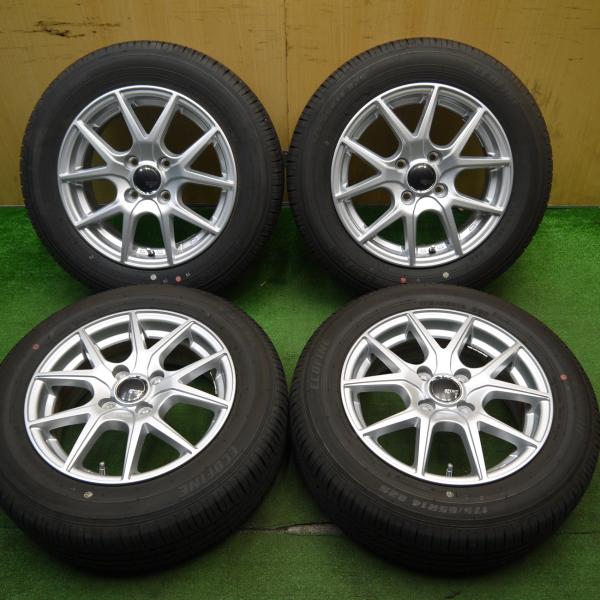 175/65R14 14インチホイール付きタイヤバリ溝 バリ溝！23年！キレイ！9.5分☆175/65R14 エコファイン SPORT DAISY
