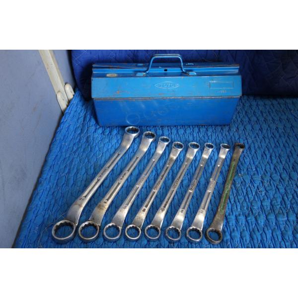 送料無料] 8本まとめ売り☆SUPER TOOL 両口 メガネ レンチ BOX付き 