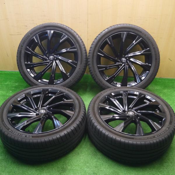 送料無料] キレイ！21年☆トヨタ 80系 ハリアー 純正 ENKEI TRD GR