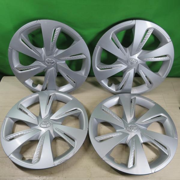 シエンタ15インチ 5穴 純正ホイールセット + ホイールカバー 1枚 トヨタ シエンタ 170系 15インチ 純正 中古 フルホイールキャップ