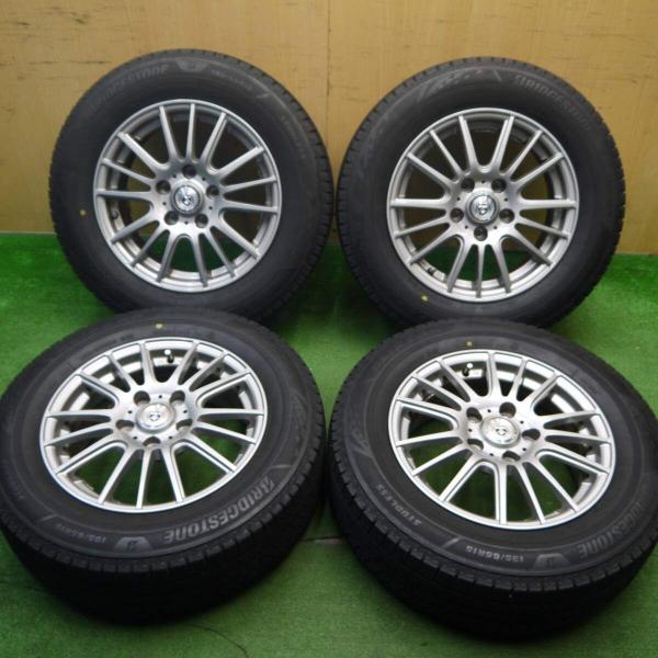 バリ溝！22年！キレイ！9.5分☆スタッドレス 195/65R15 ブリヂストン