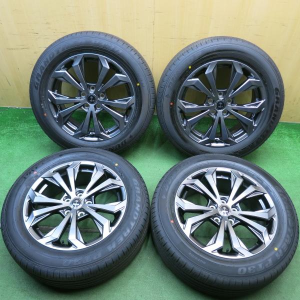 新車外し！25年◎トヨタ RAV4 Gグレード 光岡 自動車 バディ 純正 225/60R18 ダンロップ グラントレック PT30 18インチ PCD114.