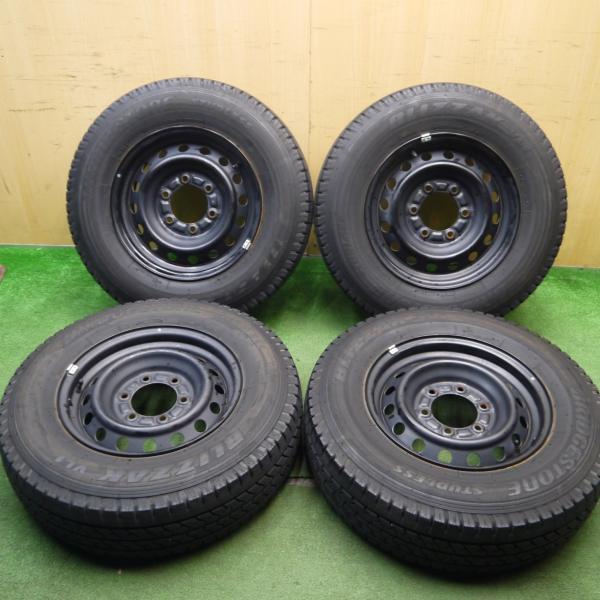 バリ溝！9.5分☆トヨタ ハイエース 純正 スチール 195/80R15 107/105L 