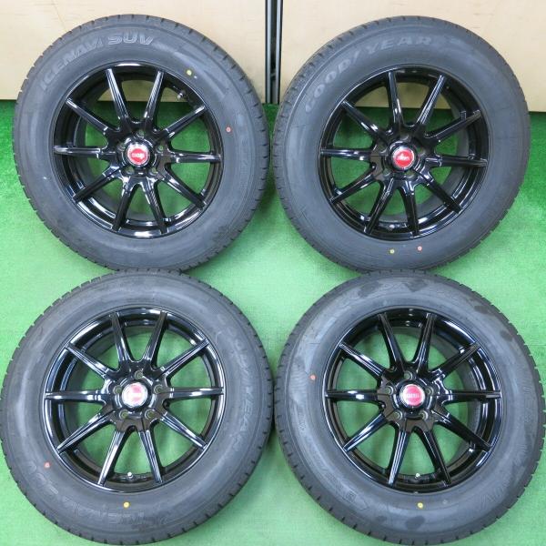 バリ溝！キレイ！9.5分☆スタッドレス 225/65R17 グッドイヤー アイス