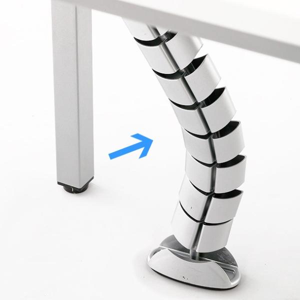 ■R.F.YAMAKAWA ミーティングテーブル用配線ダクト【商品説明】配線穴や配線受けなど配線機能の付いたミーティングテーブル（別売）にご利用いただける配線ダクト。天板裏の下穴に2本のビスで取り付け、ダクトの隙間からケーブルを挿入して収納...