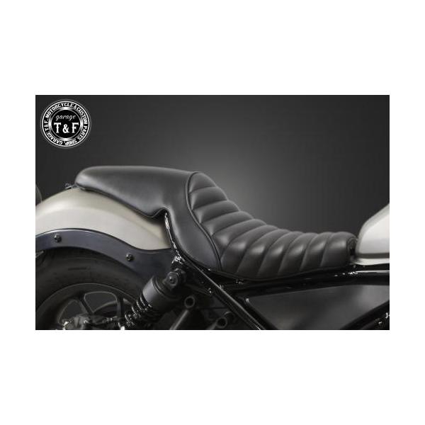 レブル250 ダブルシート タックロール Type2　カスタムシート レブル レブル250/500用 ローダウンタックロール ダブルシート