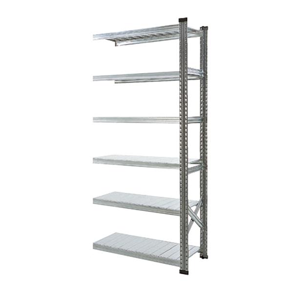 LSISTEM メタルシステム スチールラック 増設用 METALSISTEM メタルシステムラック 6段タイプ 幅94cm スチール