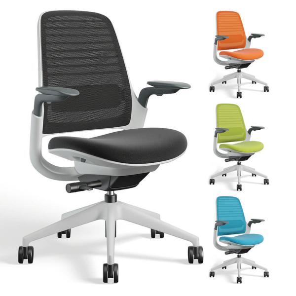 �I�t�B�X�`�F�A �X�`�[���P�[�X Steelcase Series1 �`�F�A �t���[���z���C�g �`�F�A �p�\�R���`�F�A pc�`�F�A �C�X �֎q
