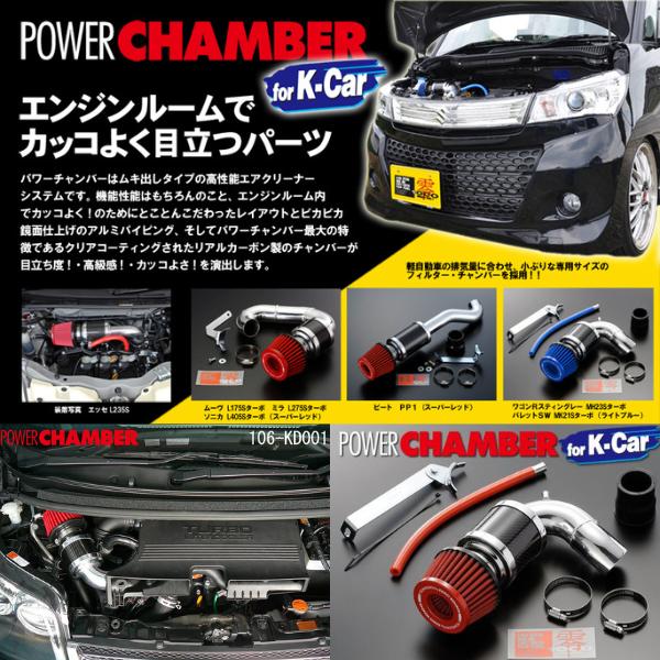零1000 パワー チャンバー for K-Car(ライトブルー) ムーヴ カスタムR