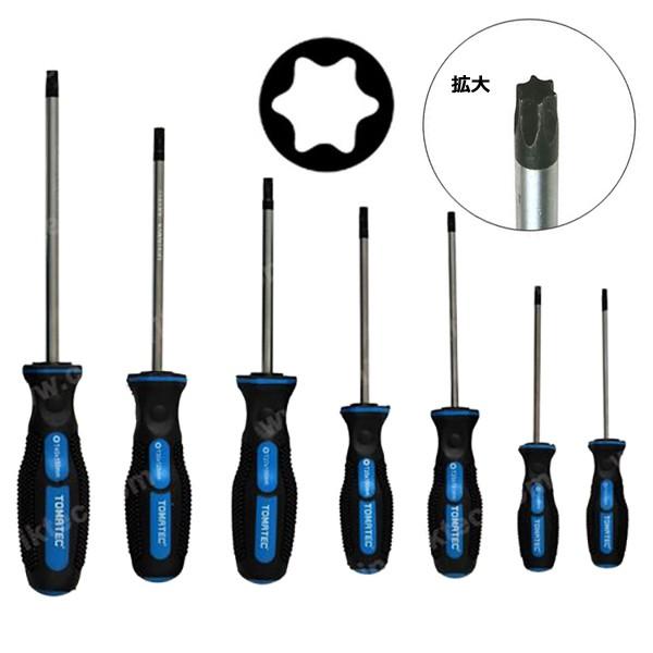 7PC ドライバー仕様トルクスビットソケット T10-T40 トルクス