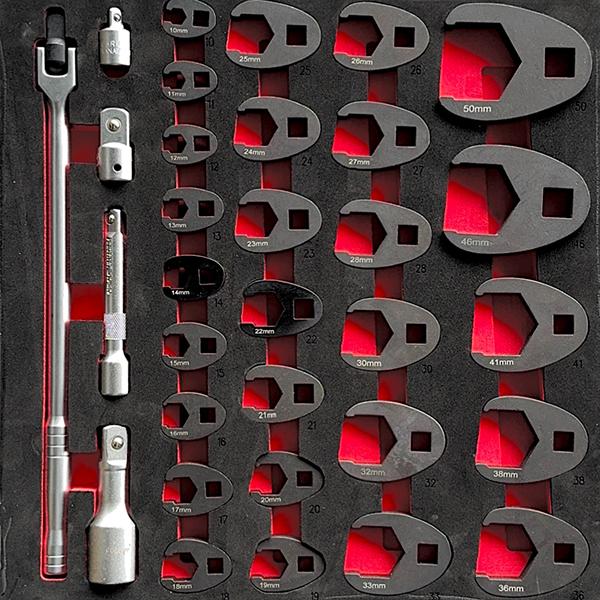 32pc クローフットレンチセット 10-50mm H035 : Garage.com - 通販