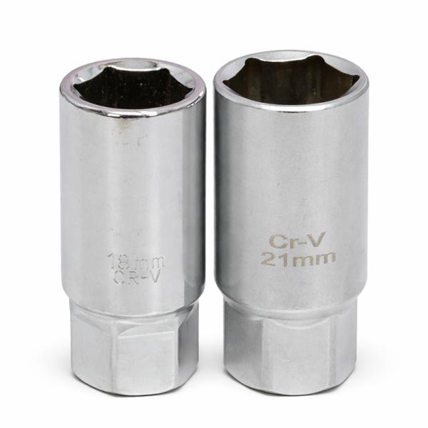 スパークプラグソケットレンチ2点セット 18mm と21mm 16mmおまけ H079