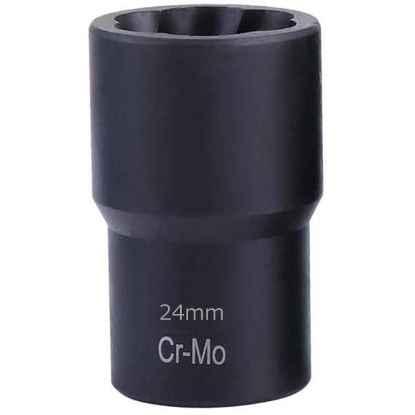 なめたホイールナット一撃 ナットツイスターソケット 24mm J124