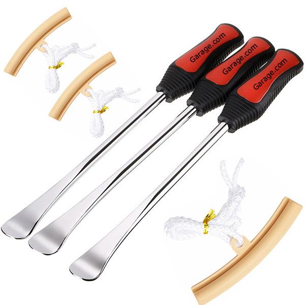 樹脂+ラバーで構成されたグリップは滑りにくく、力を掛けやすい形状です。■仕様・全長： 295mm・先端部幅×厚さ 25×1.0(mm) 極薄タイプ・材質： クロームモリブデン鋼・表面： メッキ仕上げ・セット内容：タイヤレバー3本+リムプロテ...