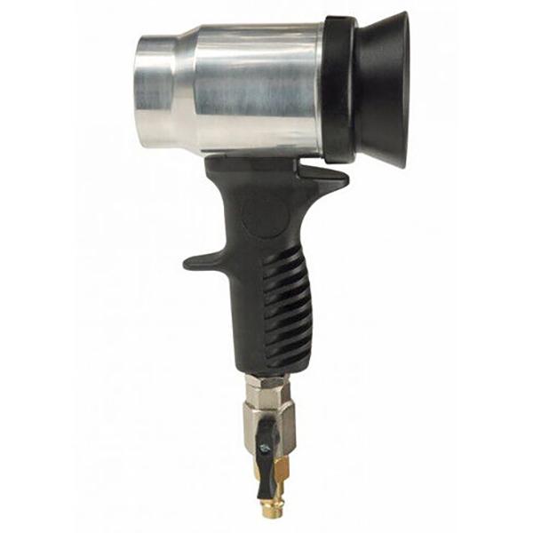 水性塗料乾燥用のブローハンドガン。特殊構造(ダイソン扇風機と似ている)により回りの空気まで吸い込み、大量のエアーを放出し乾燥速度の遅い水性塗料をいっきに乾燥させます。また、溶剤系塗料の乾燥においても使用できます。背面に空気中の粉塵を除去用エ...