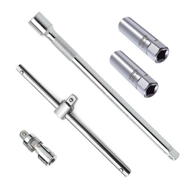 プラグ交換作業を効率化する、整備士・DIYユーザーに最適な5点セットです。■ セット内容：・プラグレンチ（14mm・16mm 各1本）※12ポイント、磁石付き仕様・Tハンドル（全長200mm）・エクステンションバー（全長250mm）・ユニバ...