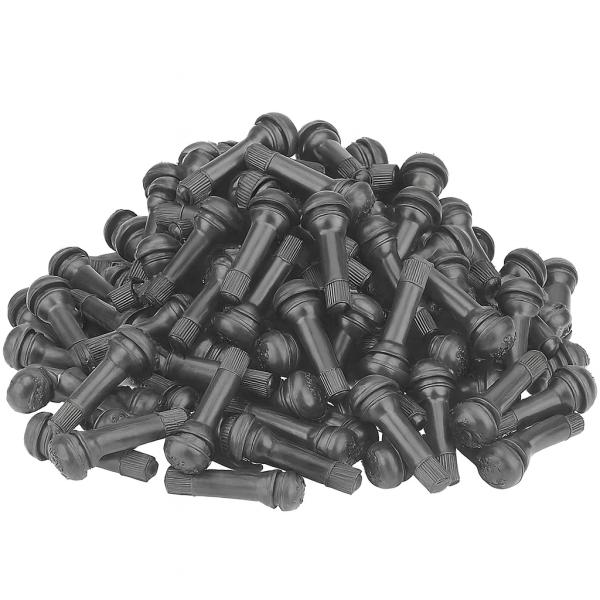 ４輪用チューブレスバルブです。軽自動車から普通乗用車までほとんどのクルマにに適合します。■商品仕様 ・品 番 ： TR413 ・数 量 ： 100個入り