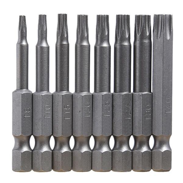 8pc イジリ止め TORX トルクスビット トルクスレンチ 50mm 8pc イジリ止め TORX トルクスビット トルクスレンチ 50mm