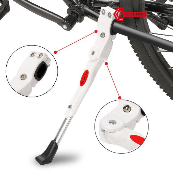 商品説明：ロードバイク等の街乗りでちょっと休憩・駐輪したい時に、サイドスタンドが無いのは意外と不便ですよね。このスタンドでそんな不便さを解消します。スタンドは地面と平行に折りたためるので走行の邪魔になりません。 取り付けは簡単。サイドスタン...