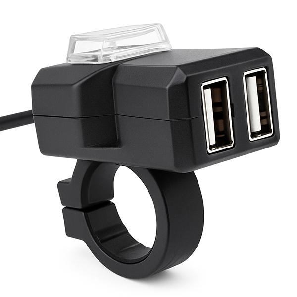 バイク用スマホンUSB充電 2.1A 防水仕様 12V仕様 バイク専用電源