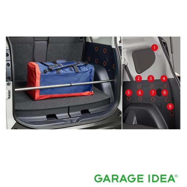 来夢 トヨタ 純正 システムバー 2本 garageidea_sienta-08246-52020