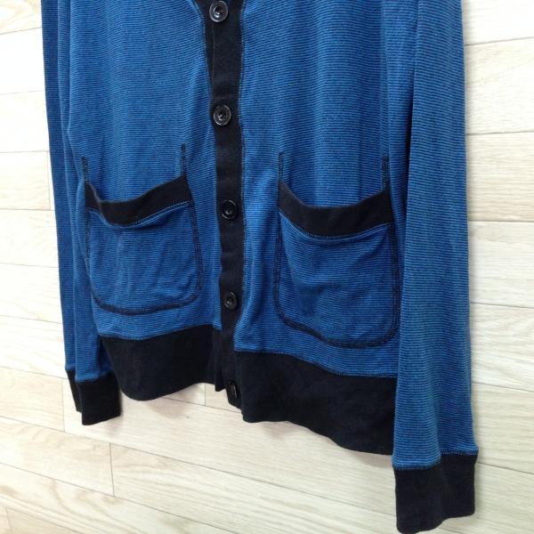 Hvc エイチブイシー カーディガン メンズ 薄手 ボーダー 黒青 サイズl Yd137 Buyee Buyee Jasa Perwakilan Pembelian Barang Online Di Jepang