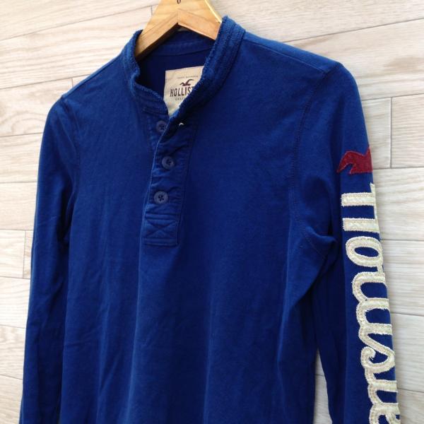Hollister ホリスター Tシャツ メンズ 長袖 ヘンリーネック ワッペン 青 カジュアル 古着 サイズs Yd238 Buyee Buyee Japanese Proxy Service Buy From Japan Bot Online