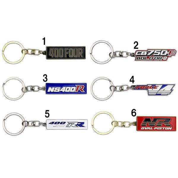 Honda サイドカバーエンブレム カウルデカール メタルキーホルダー ホンダ CB400Four CB750F NS400R VFR750R CBR400RR NR
