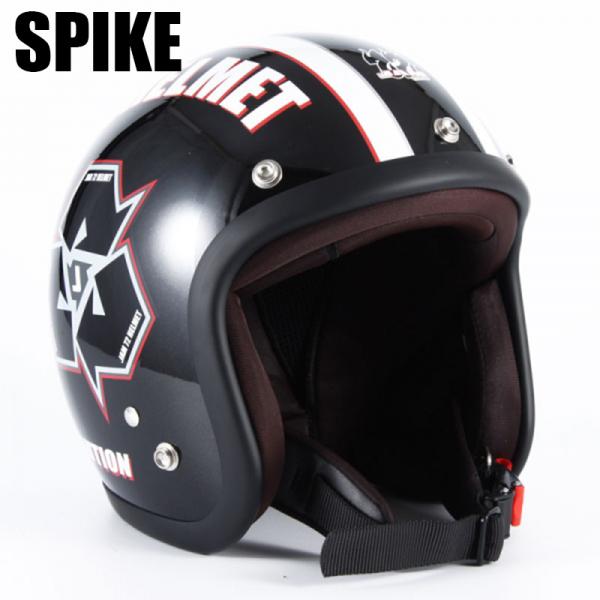 72JAM JET HELMET 72JAM JET SPIKE ガラスフレークブラックベース