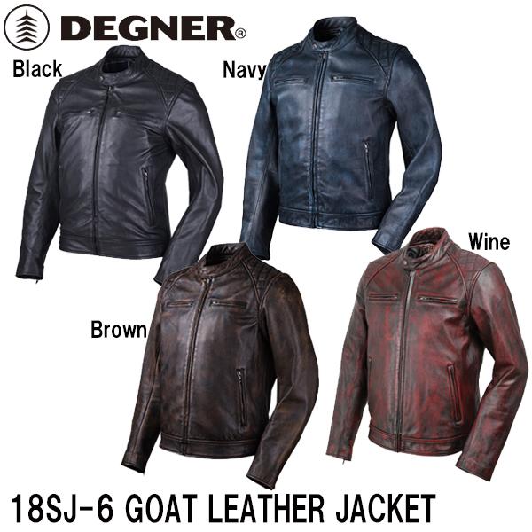 DEGNER 18SJ-6 S[gU[WPbg GOAT LEATHER JACKET fOi[