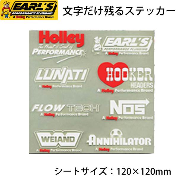 EARL’S ステッカーキットD スポンサーデカール 抜き文字 ドラッグレレース ナスカー ヘルメットステッカー バイクや車に