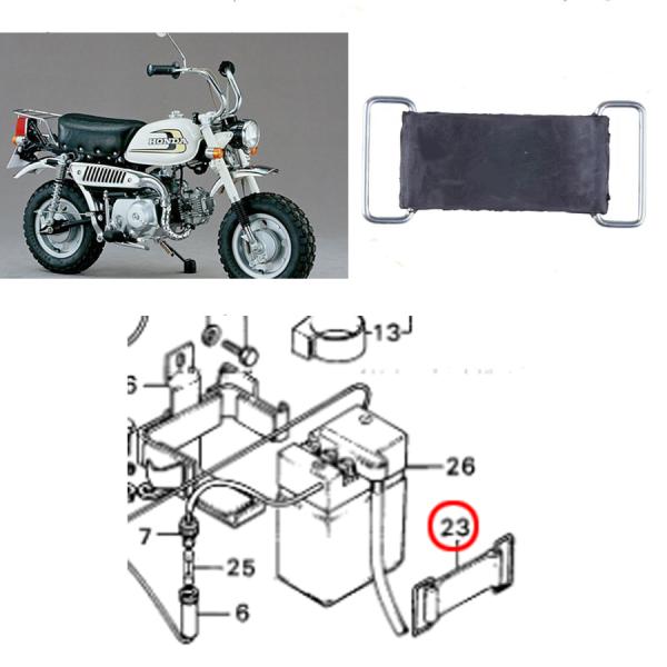 ホンダ純正 4Lモンキー Z50J バッテリーバンド MONKEY HONDA